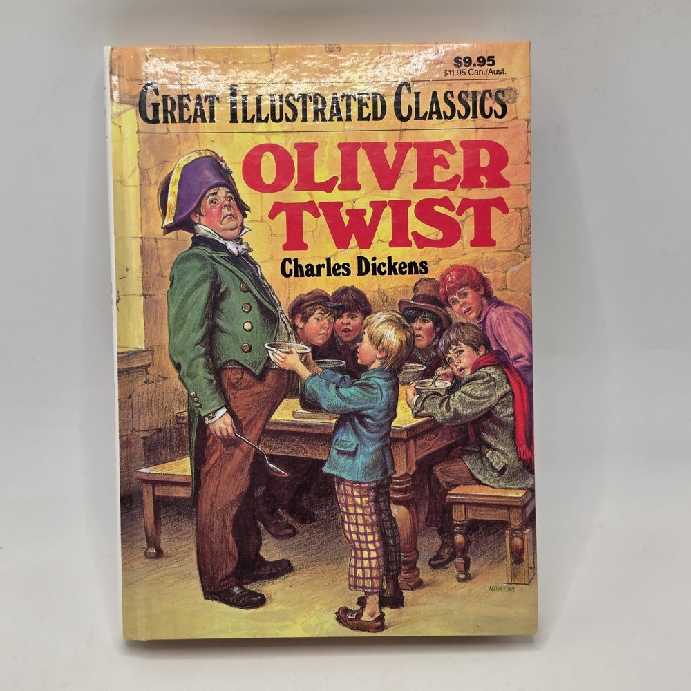 Baronet Books Oliver Twist Charles Dickens Illustrated Hardcover Classic 1989